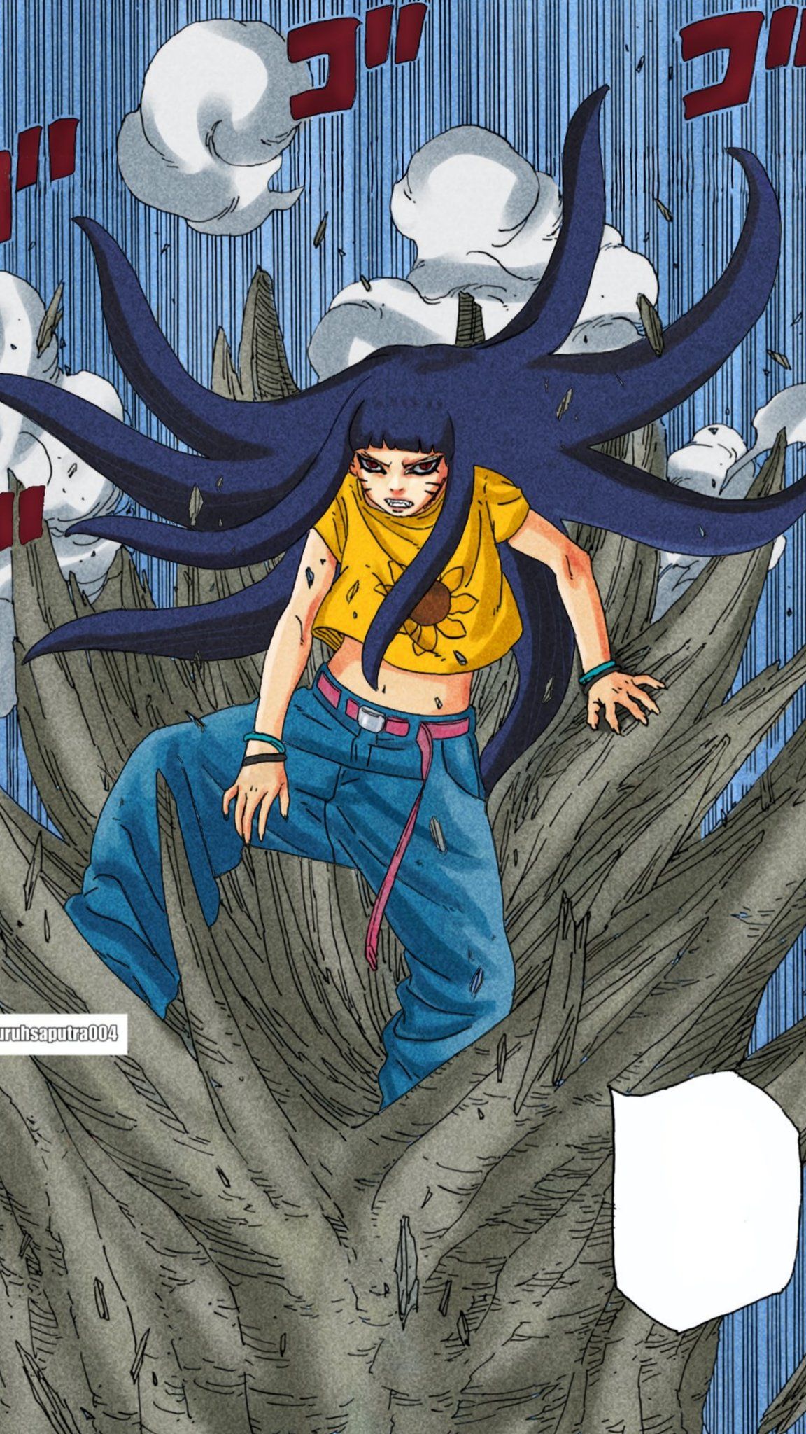 amusing Himawari Uzumaki art for screens