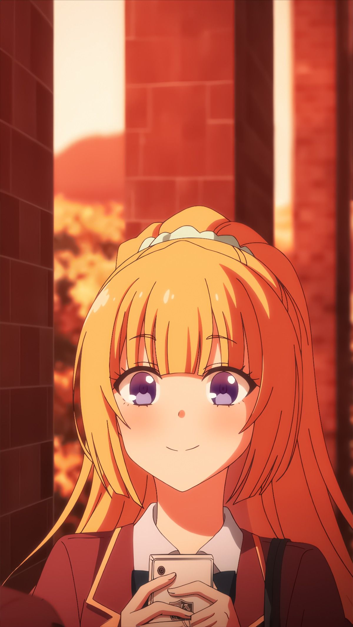 cheerful Kei Karuizawa wallpaper illustrations.