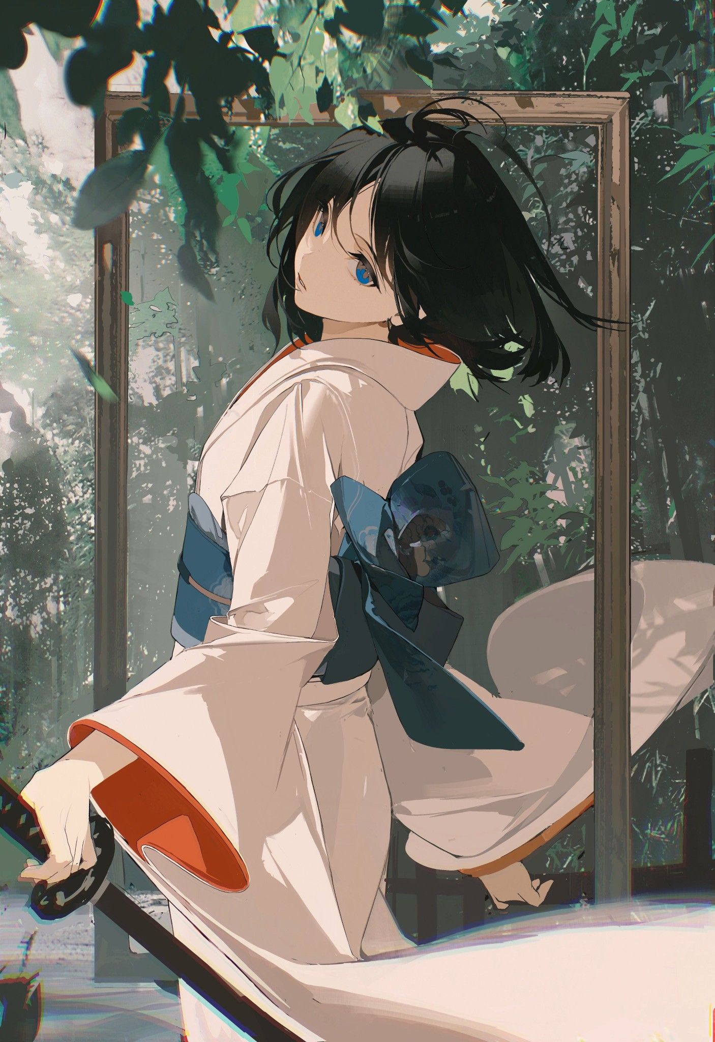 dynamic Shiki Ryougi wallpaper