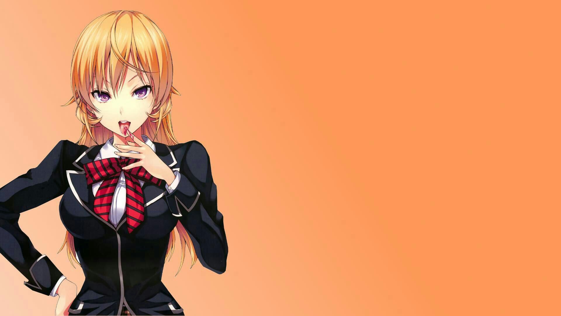 Erina Nakiri illustrations for wallpapers