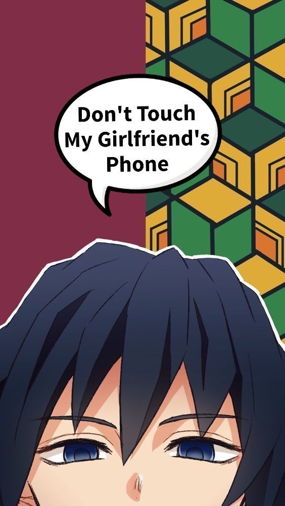 funny wallpapers for don't touch my phone wallpaper anime
