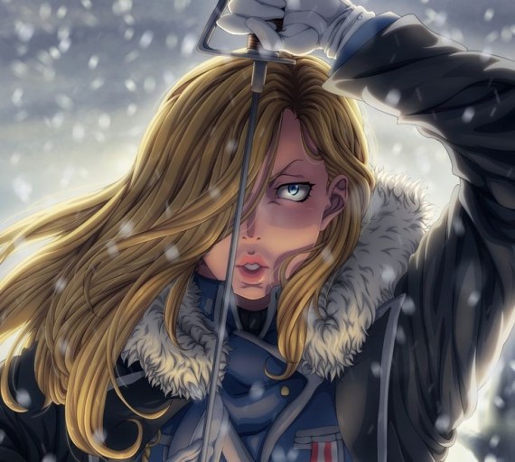 humorous Olivier Mira Armstrong desktop backgrounds