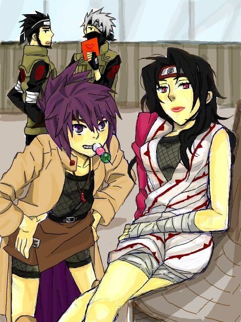 layered Anko Mitarashi wallpaper styles