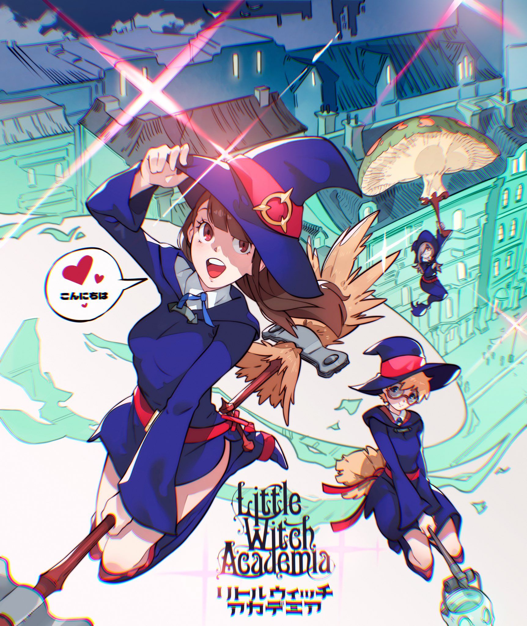 Little Witch Academia art backgrounds