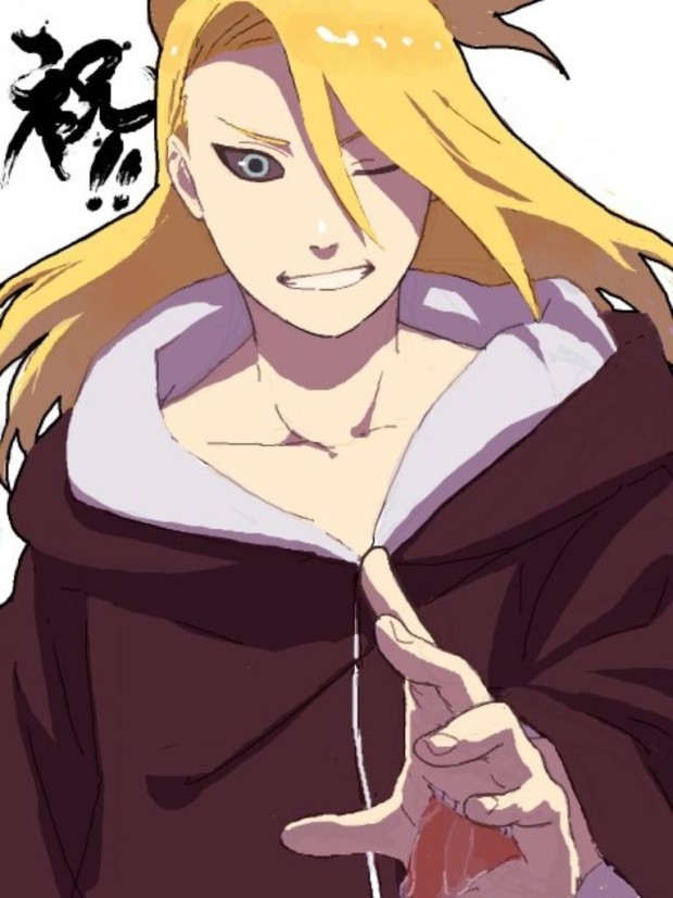 minimalist Deidara wallpapers for simplicity