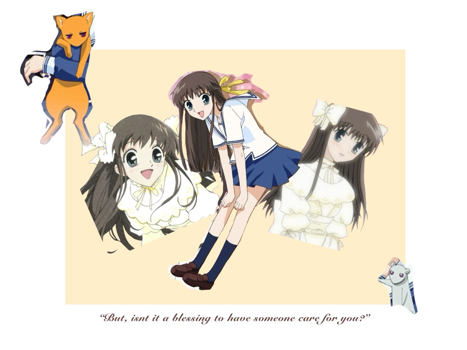 minimalistic Tohru Honda wallpaper