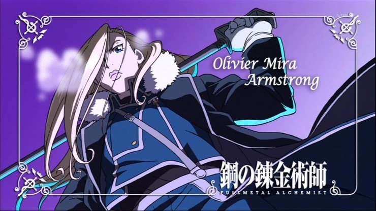 Olivier Mira Armstrong cartoon wallpaper