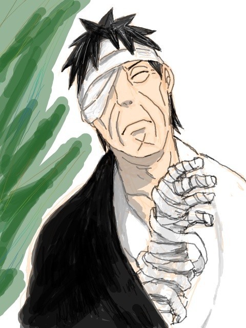 playful Danzo Shimura wallpaper illustrations