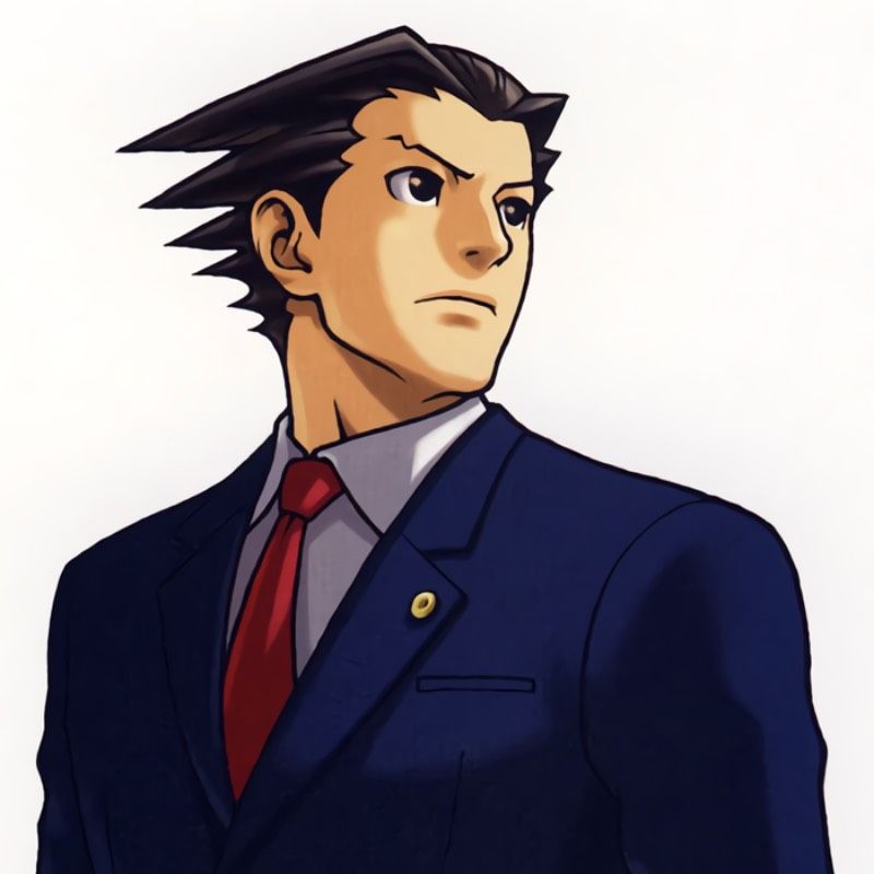 playful Phoenix Wright wallpaper illustrations
