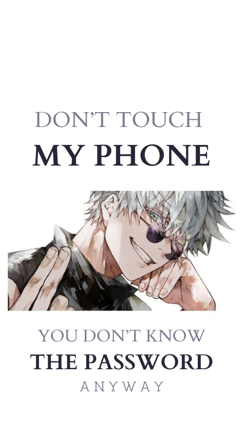 popular don't touch my phone wallpaper anime options