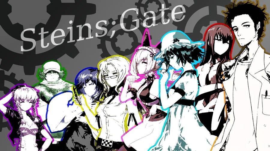 quirky Steins Gate wallpaper art