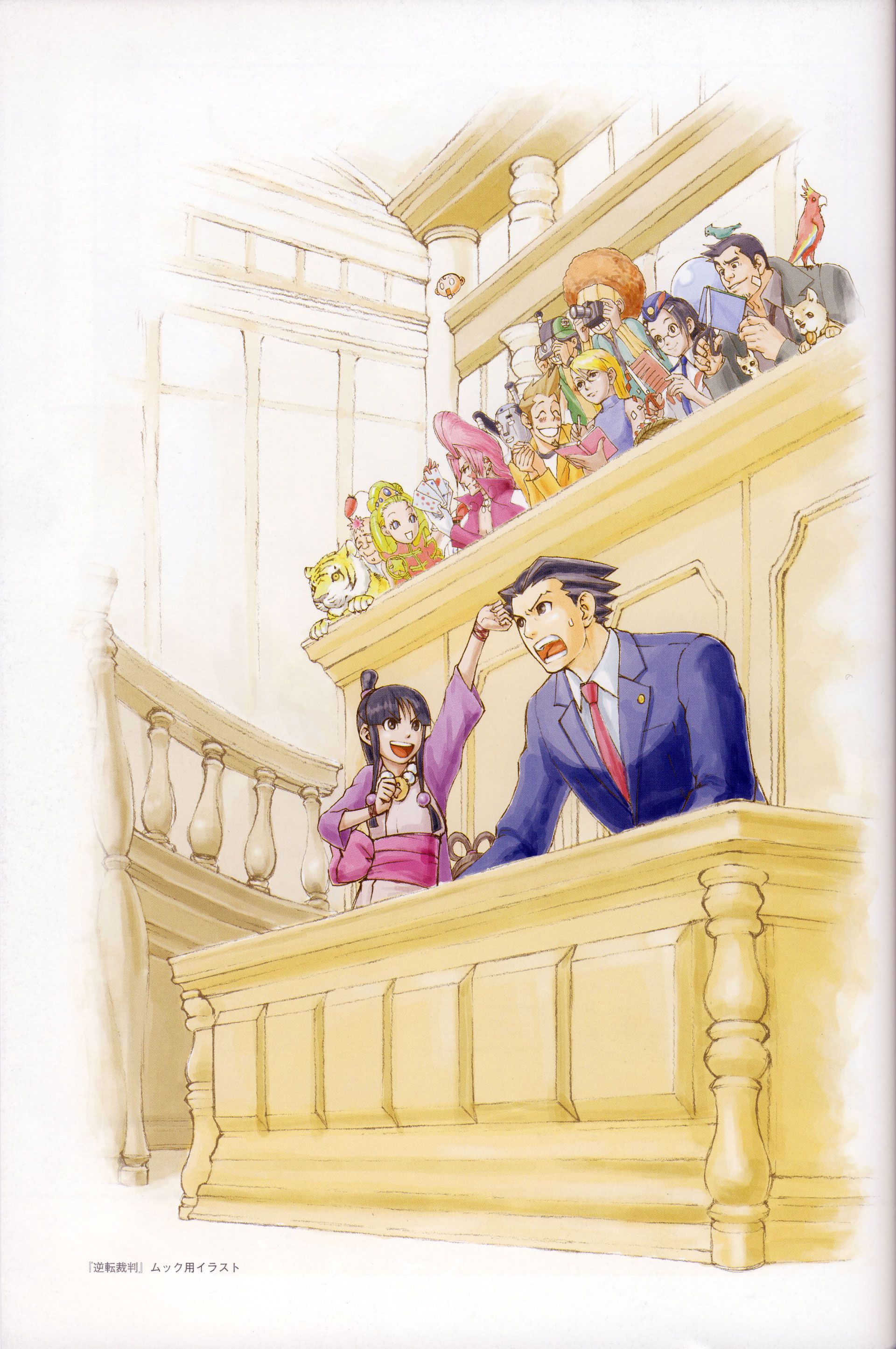 retro Phoenix Wright wallpaper designs