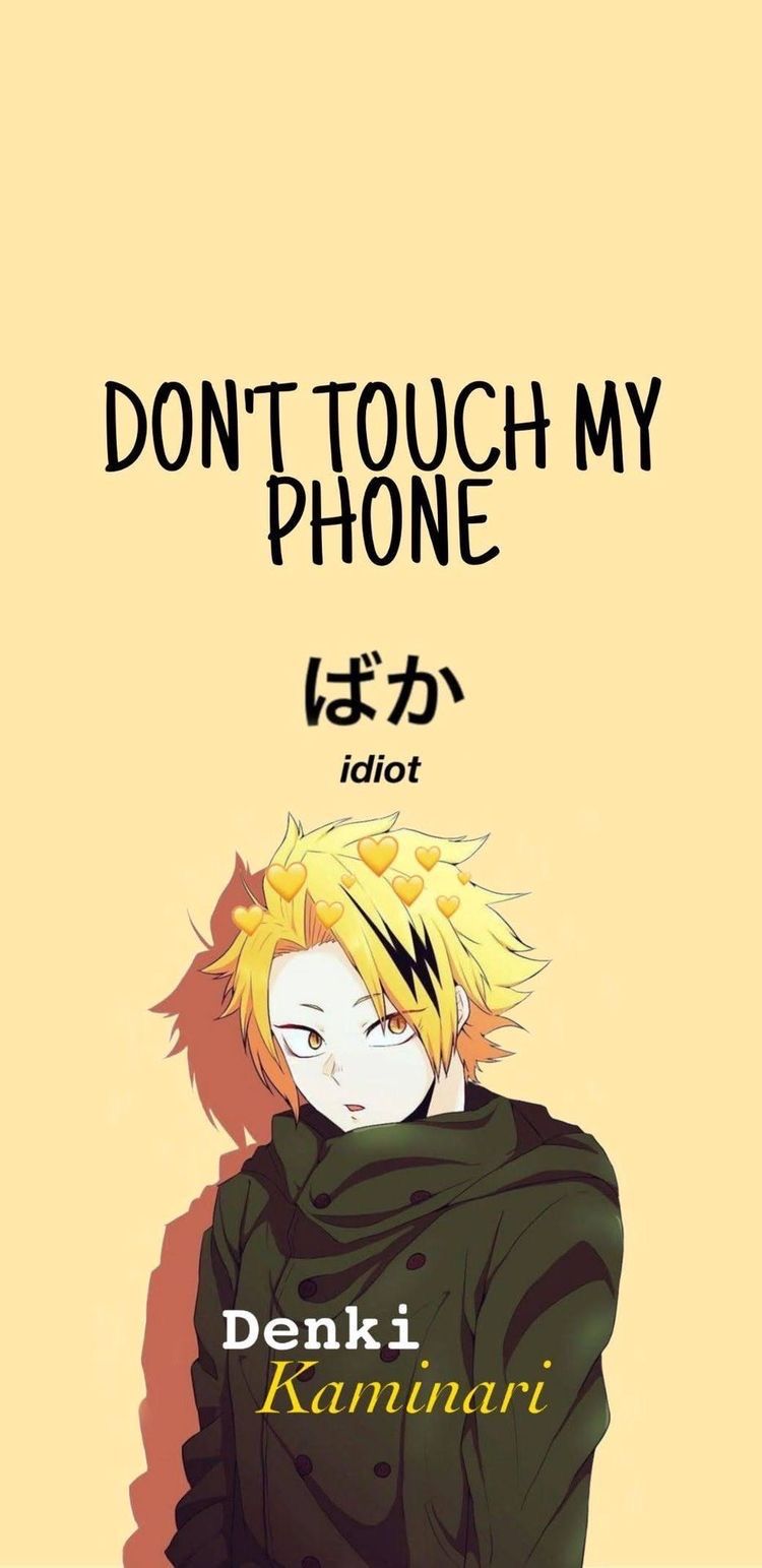 stylish don't touch my phone wallpaper anime choices