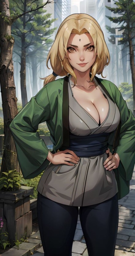 stylish Tsunade wallpaper variations