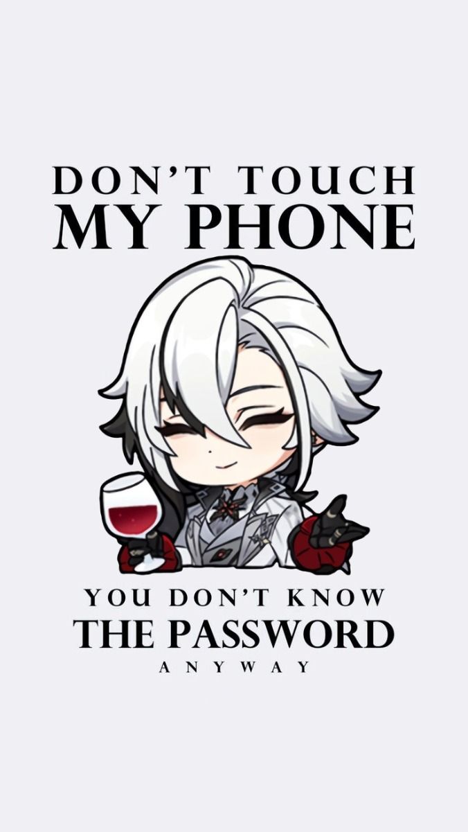 vibrant funny wallpapers with don't touch my phone theme