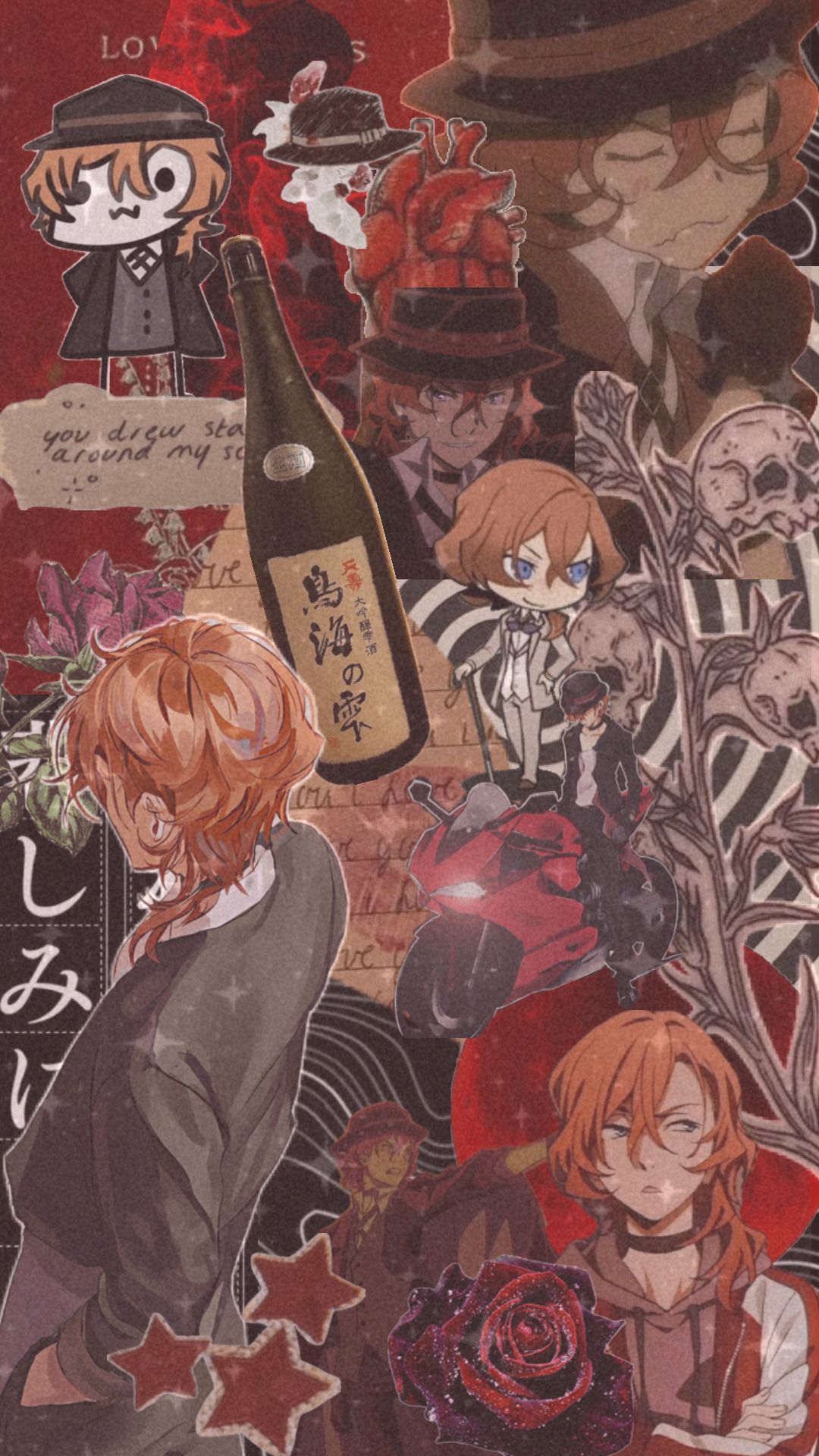 Enchanting Chuuya Nakahara wallpaper for mystery and crime fans