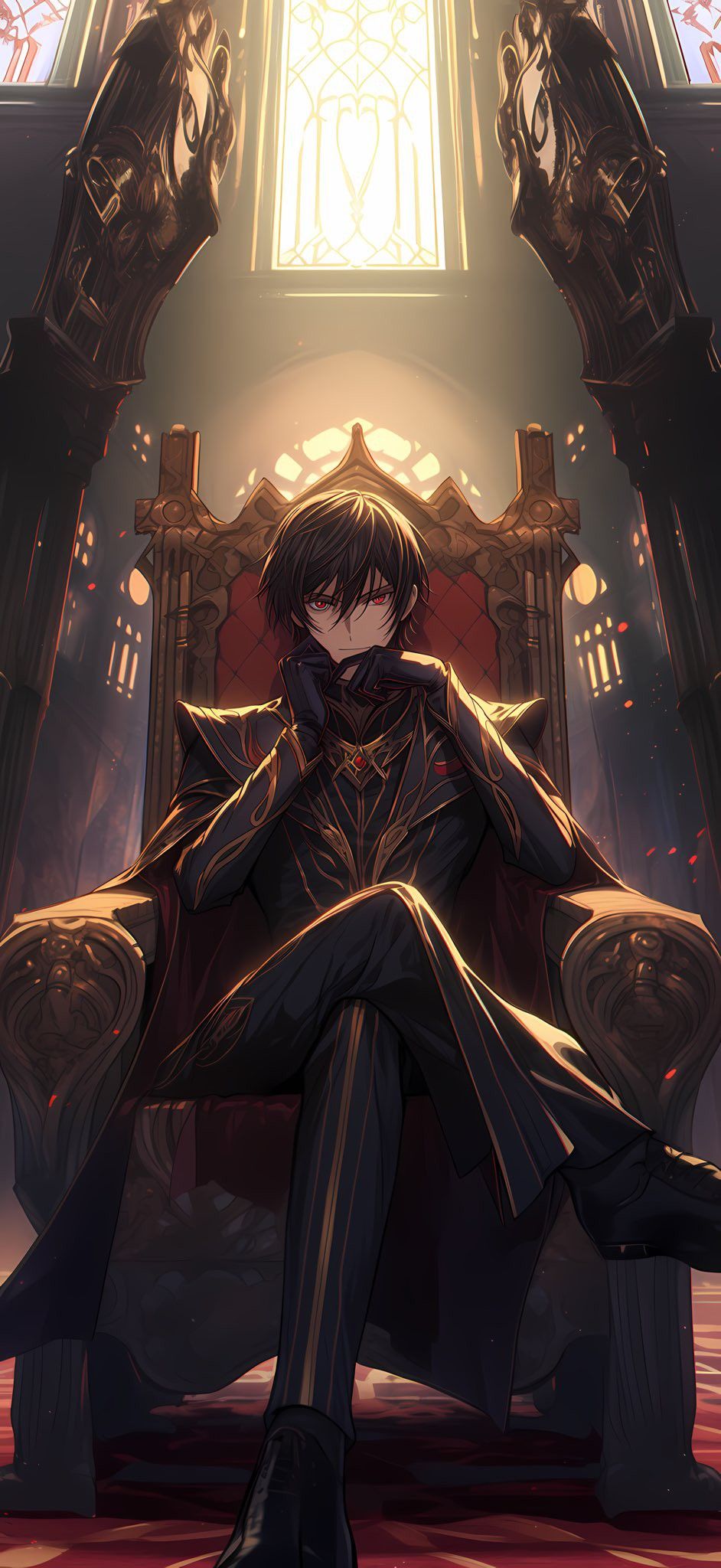 Dive into Lelouch wallpaper that captures revolutionary moments