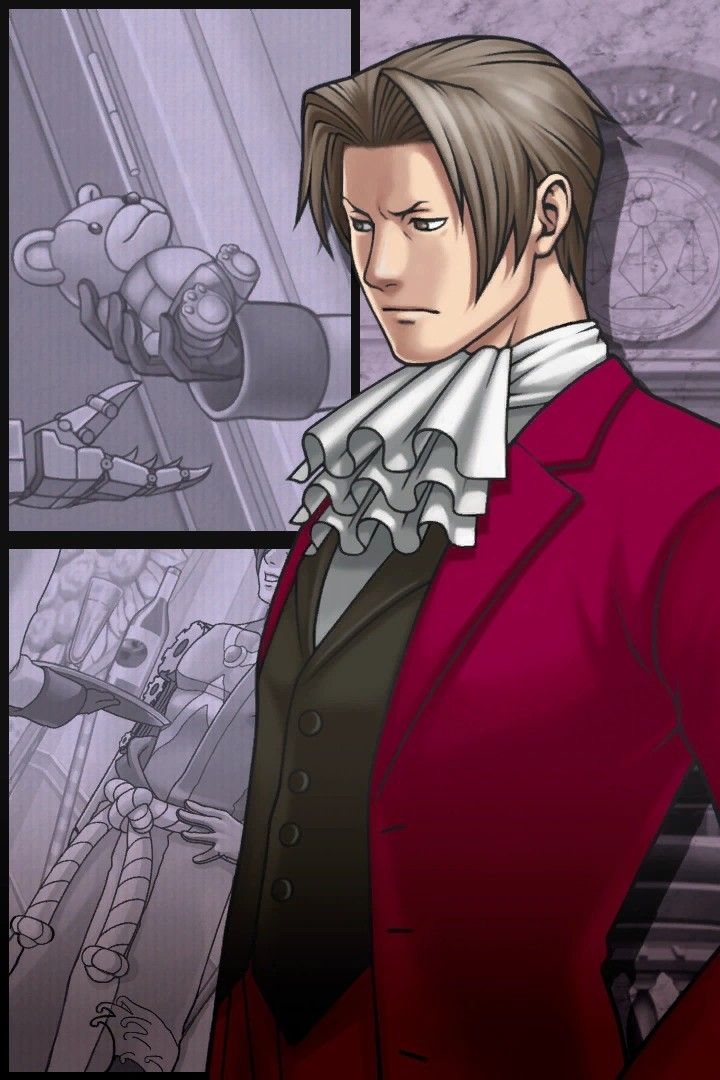Mesmerizing Miles Edgeworth wallpaper that captures his intensity