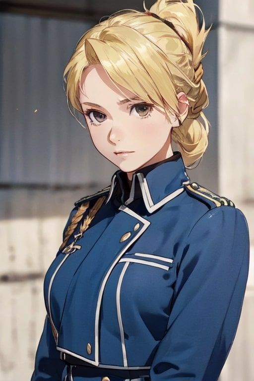 Gorgeous Riza Hawkeye wallpaper that captures her true aim